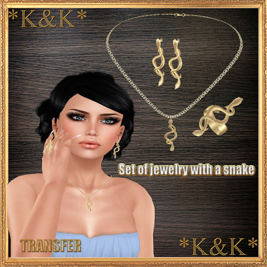 *K&K*set of jewelry with a snake