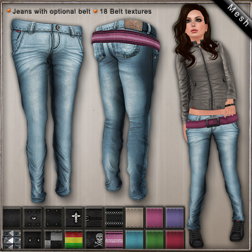 DN Mesh: Skinny Jeans/Belt - Cool