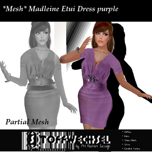 [Stoffwechsel] *Mesh* Madleine Etui Dress purple