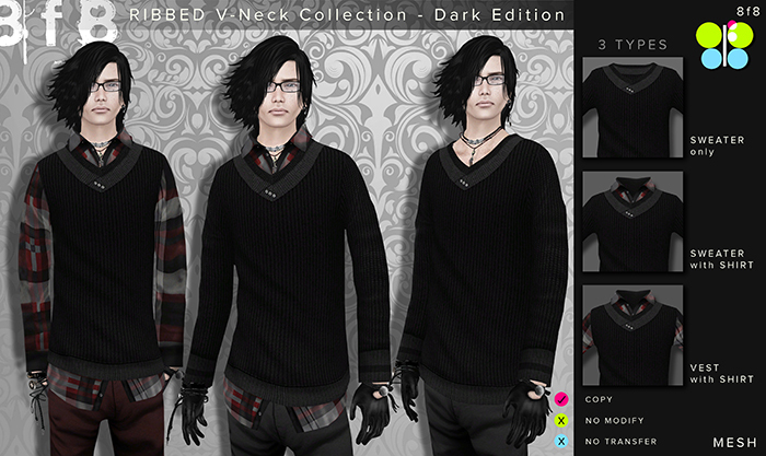 8f8_RIBBED V-Neck Collection