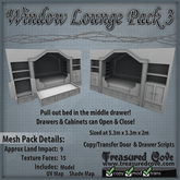 -TC- Window Lounge Pack 3 Mesh 50% Discount!!