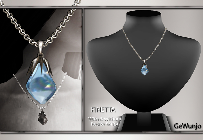 GeWunjo : FINETTA aquamarine necklace
