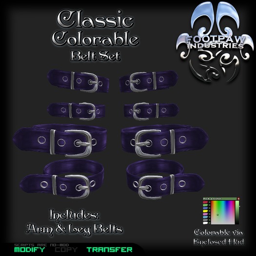 [FPI] Classic Belts Colorable