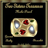 TST - MABE PEARL GARNET RUBY BRACELET YG