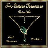 TST - FAIRCHILD TEAL DIAMOND NECKLACE YG