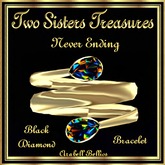 NEVER ENDING BLACK DIAMOND BRACELET YG