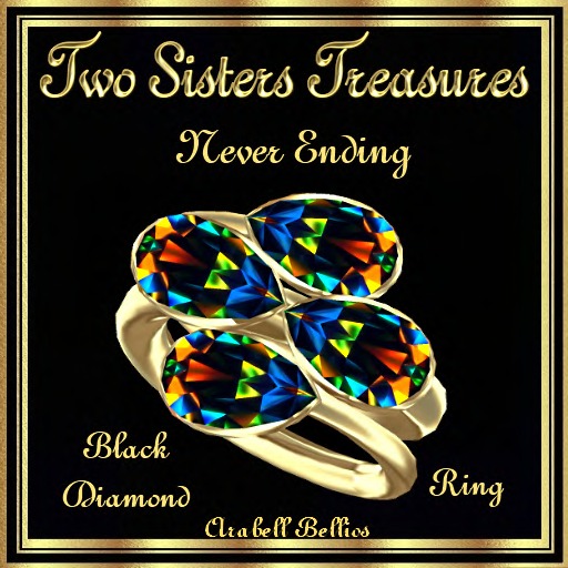 NEVER ENDING BLACK DIAMOND RING YG