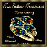 NEVER ENDING BLACK DIAMOND RING YG