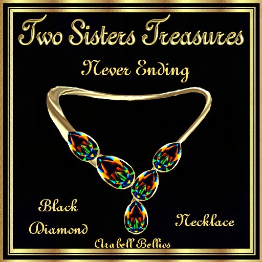 NEVER ENDING BLACK DIAMOND NECKLACE YG