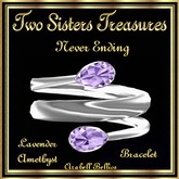 NEVER ENDING LAVENDER AMETHYST BRACELET SILVER