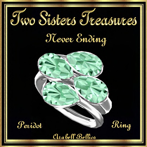NEVER ENDING PERIDOT RING SILVER