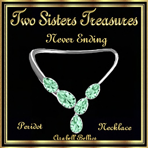 NEVER ENDING PERIDOT NECKLACE SILVER