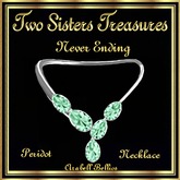 NEVER ENDING PERIDOT NECKLACE SILVER