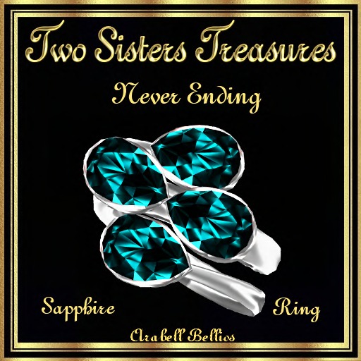 NEVER ENDING SAPPHIRE RING SILVER