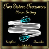 NEVER ENDING SAPPHIRE BRACELET SILVER