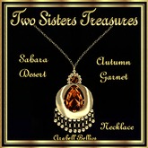 TST - SAHARA DESERT AUTUMN GARNET NECKLACE YG