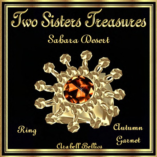 TST - SAHARA DESERT AUTUMN GARNET RING YG