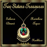 TST - SAHARA DESERT RAINBOW TOPAZ NECKLACE YG