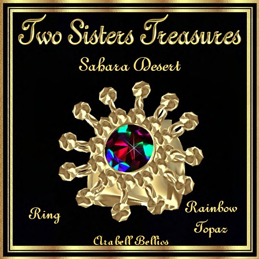 TST - SAHARA DESERT RAINBOW TOPAZ RING YG
