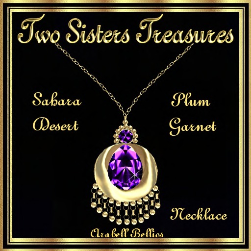 TST - SAHARA DESERT PLUM GARNET NECKLACE YG
