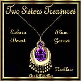 TST - SAHARA DESERT PLUM GARNET NECKLACE YG