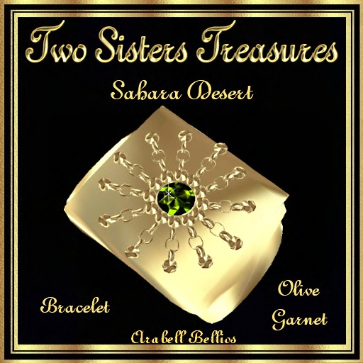 TST - SAHARA DESERT OLIVE GARNET BRACELET YG