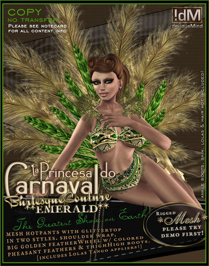 !dM deviousMind "Princesa do Carnaval" **EMERALD**