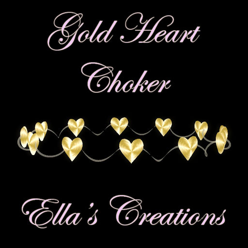 EC - Gold Heart Choker