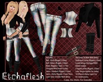 [Etchaflesh] Tied & Dyed Corset Outfit