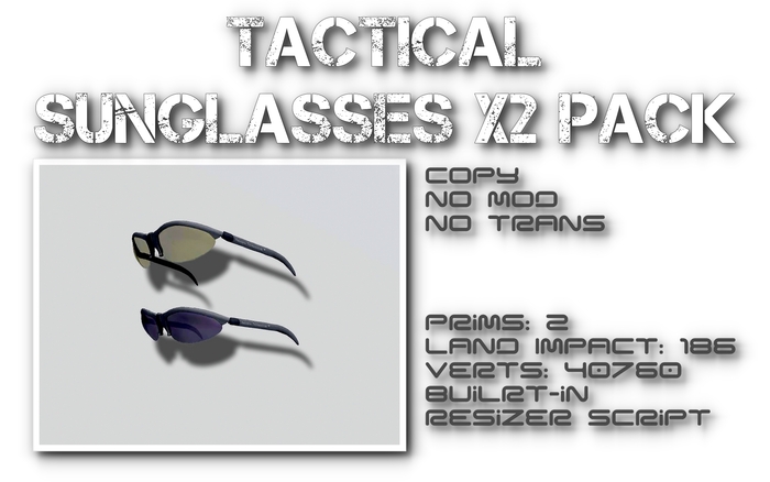 A.T.[Tactical Sunglasses x2 Pack] BOX