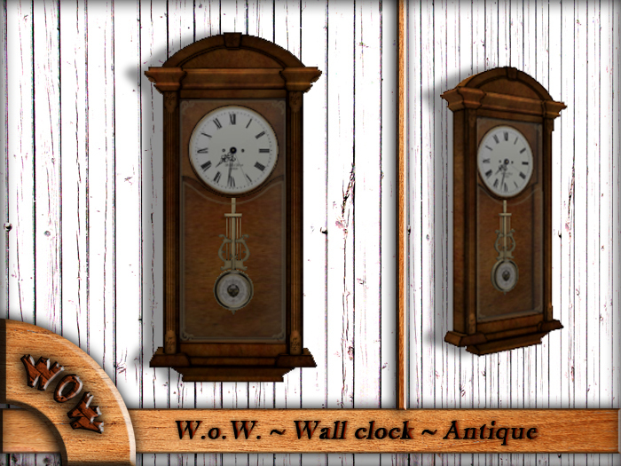 W.o.W. -Wall clock- ANTIQUE