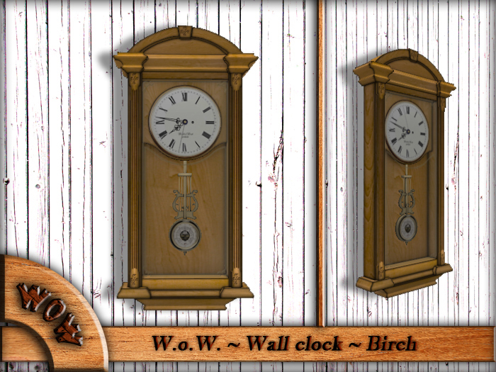 W.o.W. -Wall clock- BIRCH