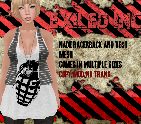[Exiled Inc.] Nade Racerback & Vest [MESH]