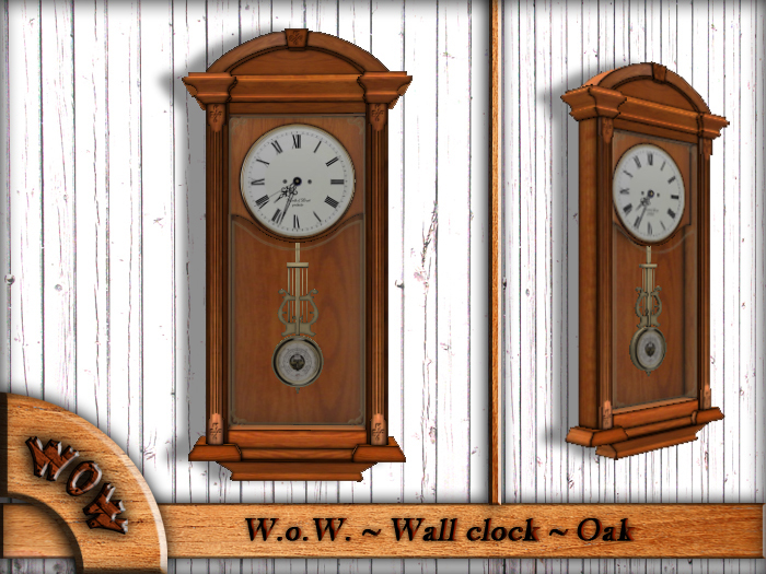 W.o.W. -Wall clock- OAK