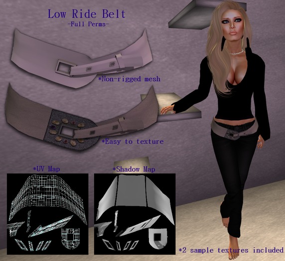 Low Ride Belt by Jadelina's Diamonds