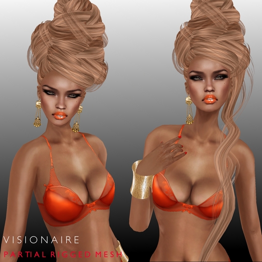 Vanity Hair:Visionaire-Light Reds(PART.MESH)