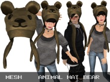 Animal Hat Bear - Mesh