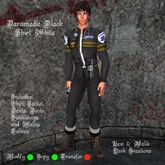 Paramedic Black Shirt White