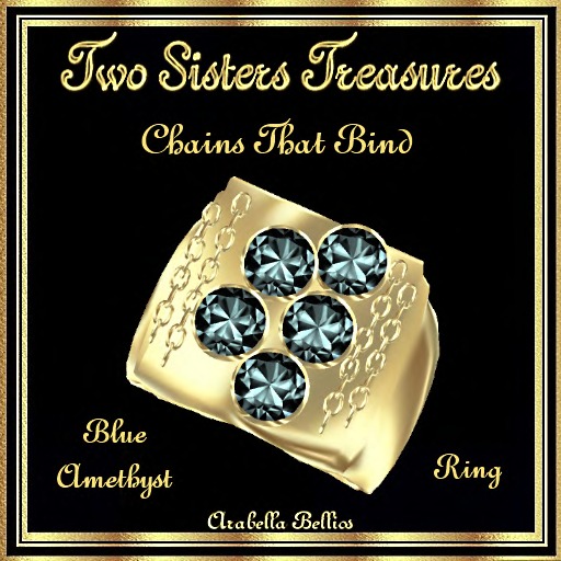 TST - CHAINS THAT BIND BLUE AMETHYST RING YG