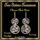 TST - CHAINS THAT BIND LAVENDER AMETHYST EARRINGS YG