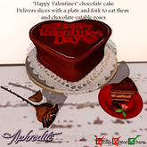 Aphrodite "Happy Day" animated choco cake TRANSFER