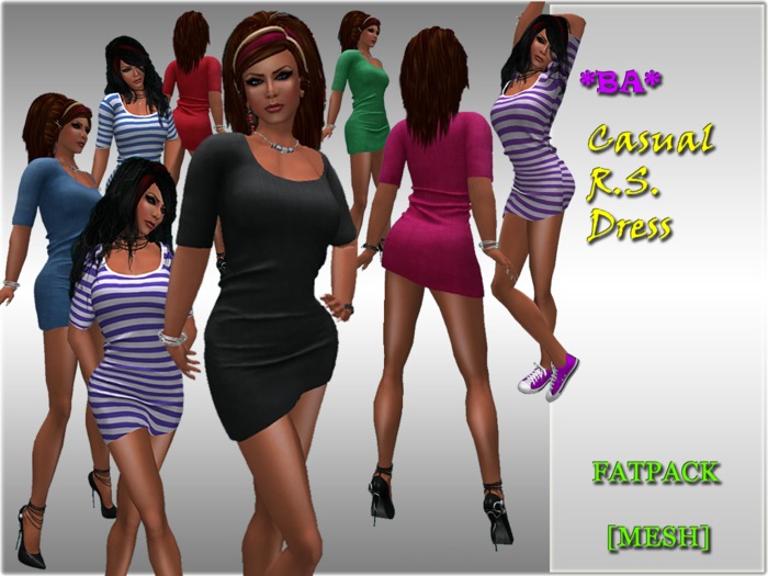 *BA* Casual RS Dress [MESH] (FATPACK)
