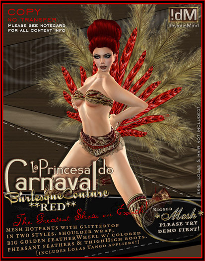 !dM deviousMind "Princesa do Carnaval" **RED**