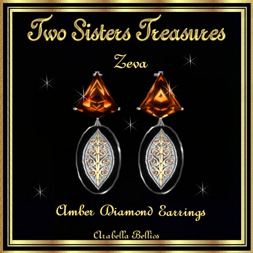 ZEVA AMBER DIAMOND EARRINGS
