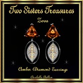 ZEVA AMBER DIAMOND EARRINGS