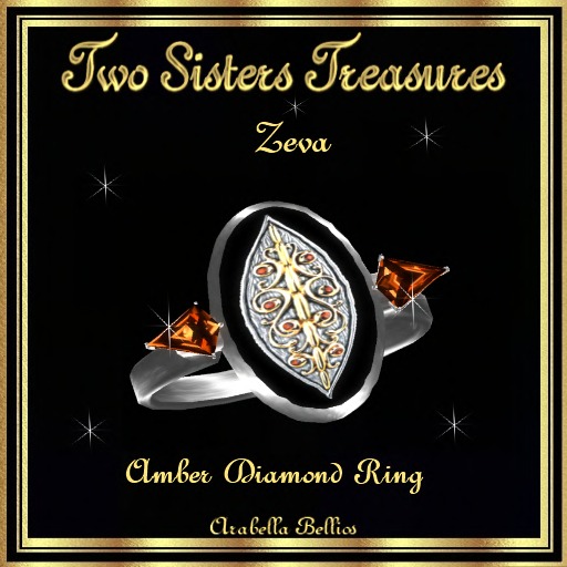 ZEVA AMBER DIAMOND RING
