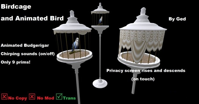 Birdcage (Budgerigar White Standard)