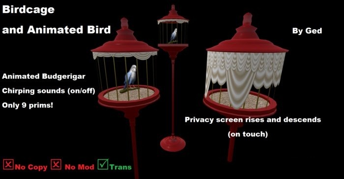 Birdcage (Budgerigar Red Standard)