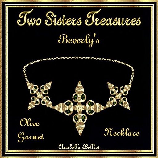 TST - BEVERLY'S OLIVE GARNET NECKLACE YG