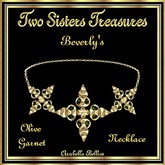TST - BEVERLY'S OLIVE GARNET NECKLACE YG